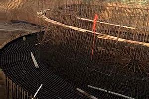 大庆砼烟囱新建施工现场