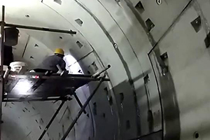 大庆地铁堵漏现场视频